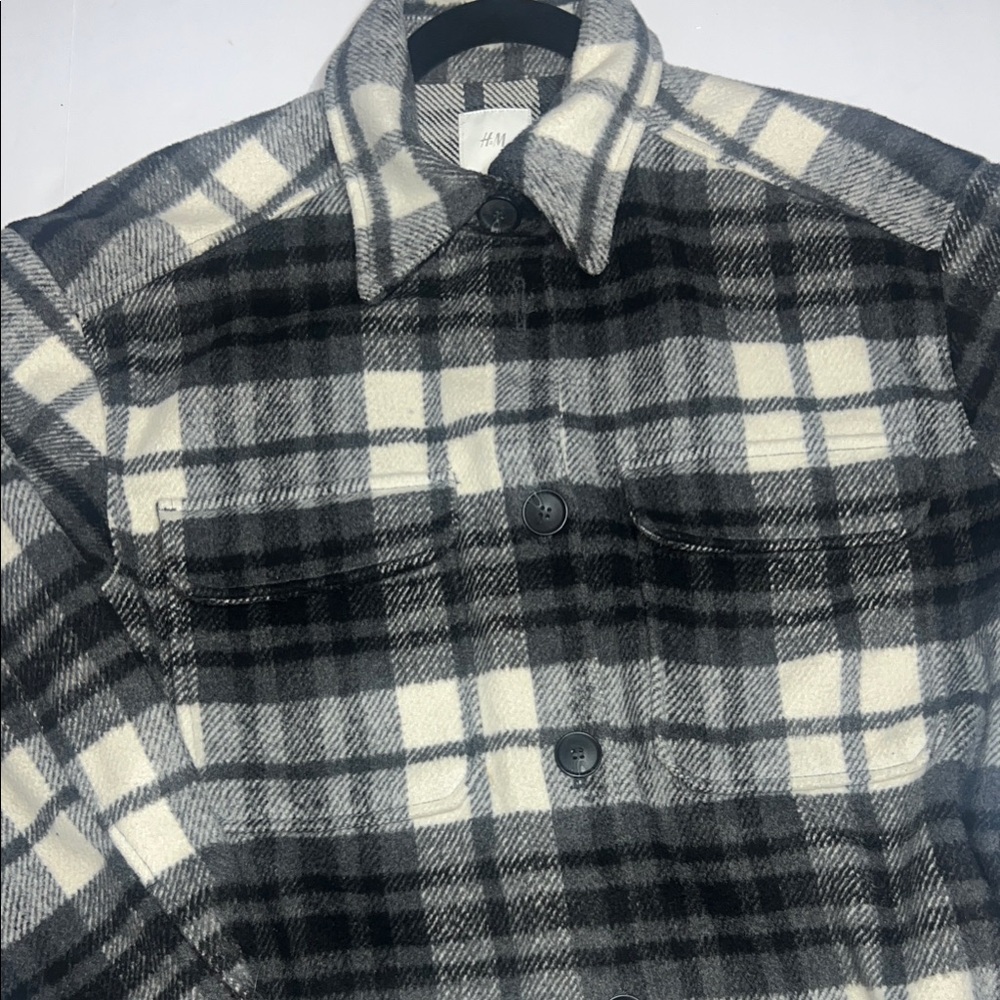 H&M Plaid Shacket Men's Size Small